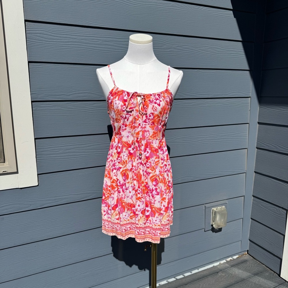 🌸Boho Floral Mini Dress – Summer Season Ready 🌸